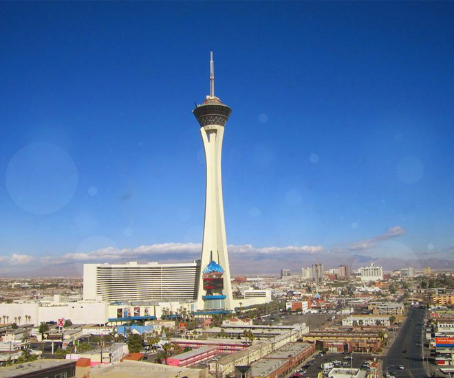 Attractions 360° on X: Almost done! The New Downtown Las Vegas Gateway Arch.  Located next to Stratosphere Tower.  / X