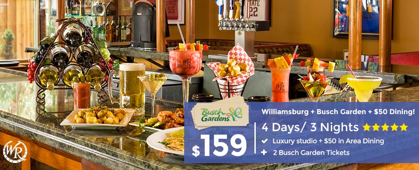 Williamsburg Vacation Busch Gardens Tickets 50 Dining