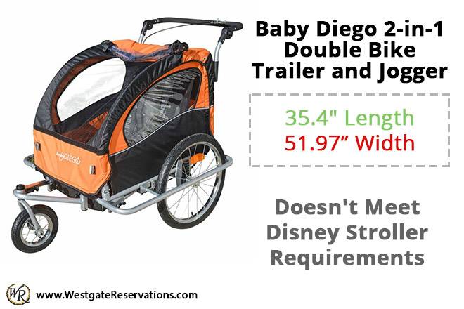 Baby Diego 2-in-1 Double Bike Trailer and Jogger
